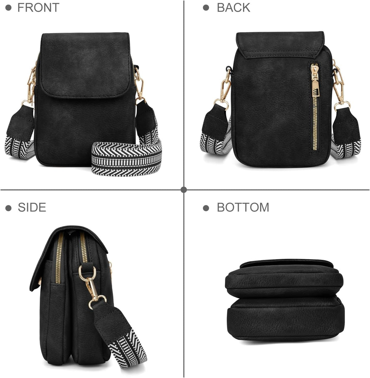 Fashion Small Crossbody Bags for Women Trendy Designer Cell Phone Purses Wallets with Card Holder Anti Theft Travel