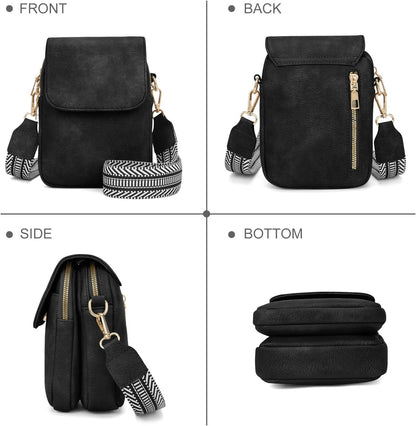 Fashion Small Crossbody Bags for Women Trendy Designer Cell Phone Purses Wallets with Card Holder Anti Theft Travel
