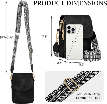 Fashion Small Crossbody Bags for Women Trendy Designer Cell Phone Purses Wallets with Card Holder Anti Theft Travel