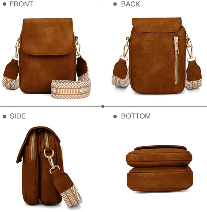 Fashion Small Crossbody Bags for Women Trendy Designer Cell Phone Purses Wallets with Card Holder Anti Theft Travel