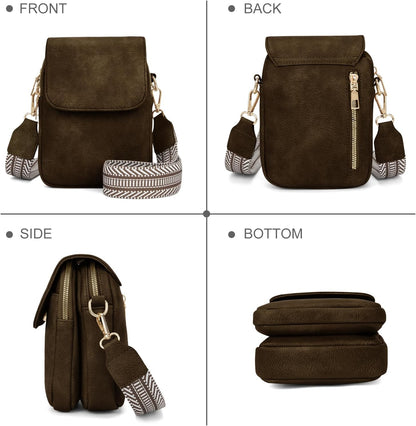 Fashion Small Crossbody Bags for Women Trendy Designer Cell Phone Purses Wallets with Card Holder Anti Theft Travel