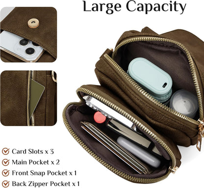 Fashion Small Crossbody Bags for Women Trendy Designer Cell Phone Purses Wallets with Card Holder Anti Theft Travel