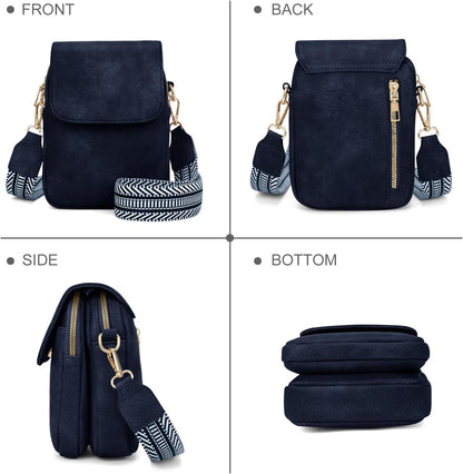 Fashion Small Crossbody Bags for Women Trendy Designer Cell Phone Purses Wallets with Card Holder Anti Theft Travel