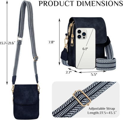 Fashion Small Crossbody Bags for Women Trendy Designer Cell Phone Purses Wallets with Card Holder Anti Theft Travel