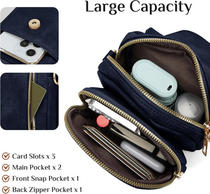 Fashion Small Crossbody Bags for Women Trendy Designer Cell Phone Purses Wallets with Card Holder Anti Theft Travel