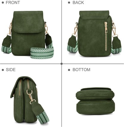 Fashion Small Crossbody Bags for Women Trendy Designer Cell Phone Purses Wallets with Card Holder Anti Theft Travel