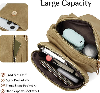 Fashion Small Crossbody Bags for Women Trendy Designer Cell Phone Purses Wallets with Card Holder Anti Theft Travel