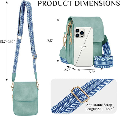Fashion Small Crossbody Bags for Women Trendy Designer Cell Phone Purses Wallets with Card Holder Anti Theft Travel
