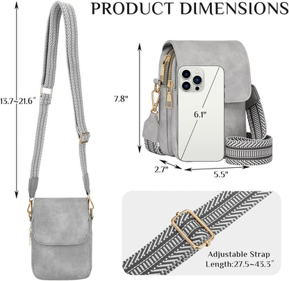 Fashion Small Crossbody Bags for Women Trendy Designer Cell Phone Purses Wallets with Card Holder Anti Theft Travel