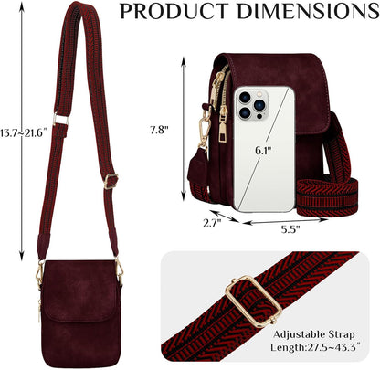 Fashion Small Crossbody Bags for Women Trendy Designer Cell Phone Purses Wallets with Card Holder Anti Theft Travel