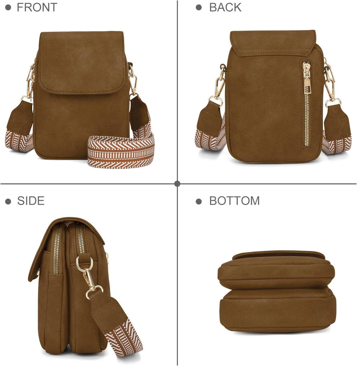 Fashion Small Crossbody Bags for Women Trendy Designer Cell Phone Purses Wallets with Card Holder Anti Theft Travel