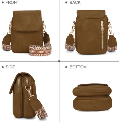 Fashion Small Crossbody Bags for Women Trendy Designer Cell Phone Purses Wallets with Card Holder Anti Theft Travel