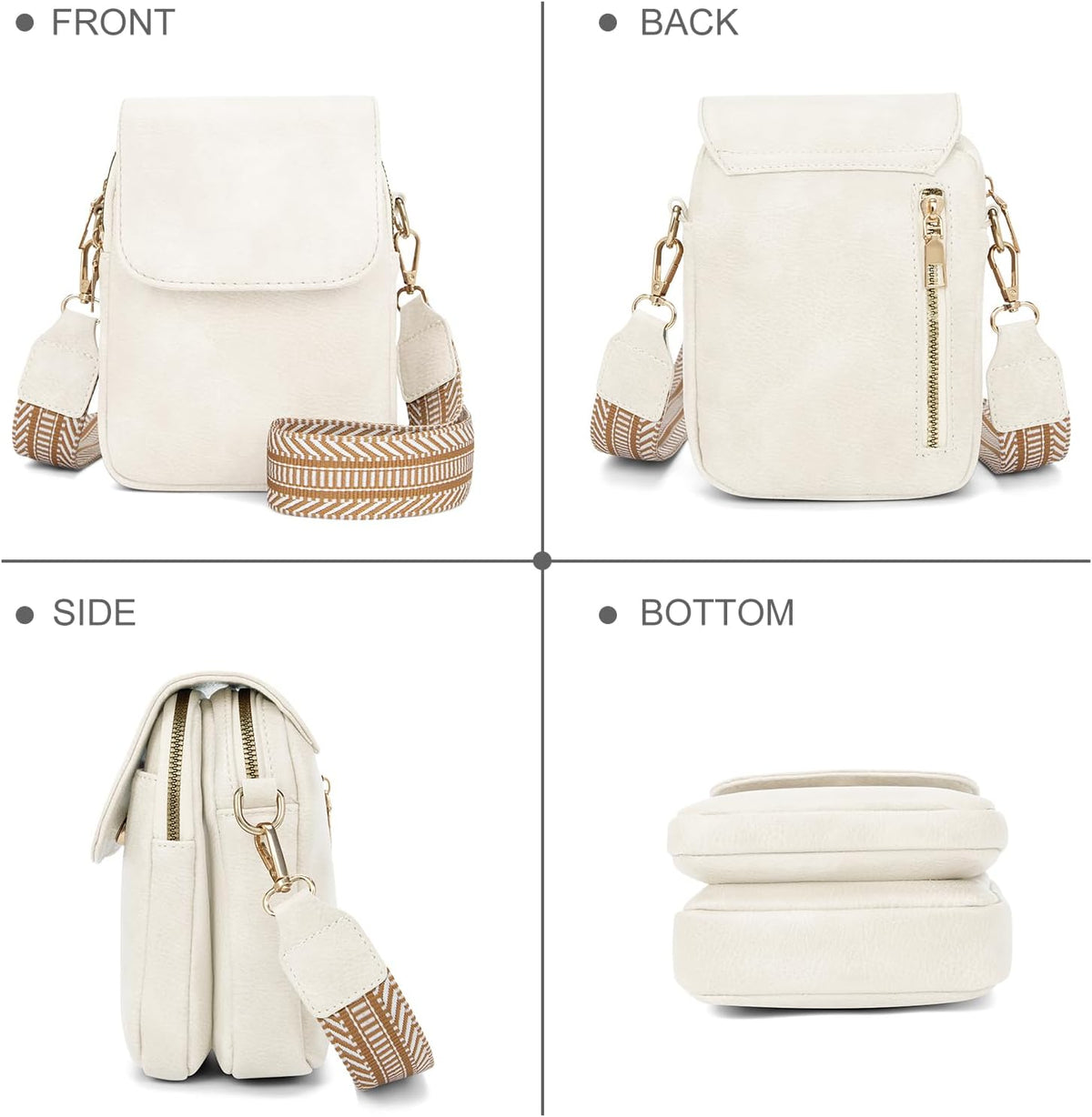Fashion Small Crossbody Bags for Women Trendy Designer Cell Phone Purses Wallets with Card Holder Anti Theft Travel