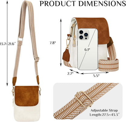 Fashion Small Crossbody Bags for Women Trendy Designer Cell Phone Purses Wallets with Card Holder Anti Theft Travel