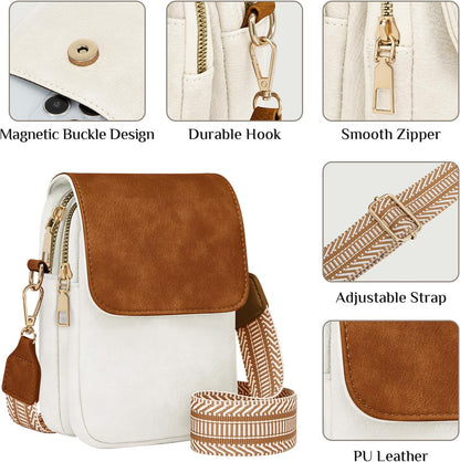 Fashion Small Crossbody Bags for Women Trendy Designer Cell Phone Purses Wallets with Card Holder Anti Theft Travel