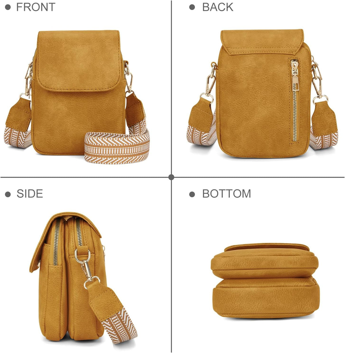 Fashion Small Crossbody Bags for Women Trendy Designer Cell Phone Purses Wallets with Card Holder Anti Theft Travel