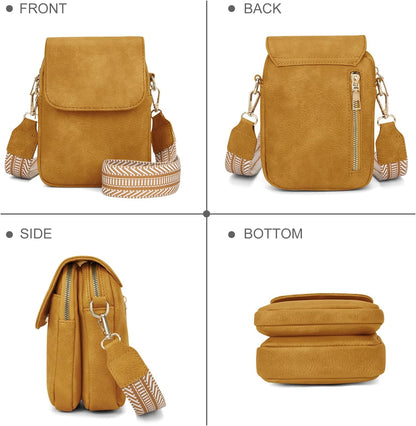 Fashion Small Crossbody Bags for Women Trendy Designer Cell Phone Purses Wallets with Card Holder Anti Theft Travel