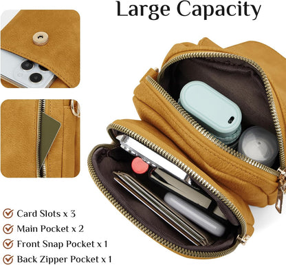 Fashion Small Crossbody Bags for Women Trendy Designer Cell Phone Purses Wallets with Card Holder Anti Theft Travel
