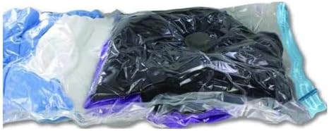 Vacuum Storage Bags 2-Pack | Space Saver Compression Bags for Clothes, Bedding & Comforters, Large + Small Sizes, Reusable with Pump or Vacuum