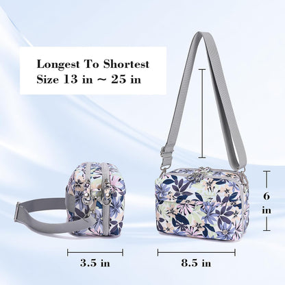 Small Crossbody Bag for Travel Women Anti Theft Shoulder Bags | Nylon Travel Purse,Multi Pockets with RFID Card Slots