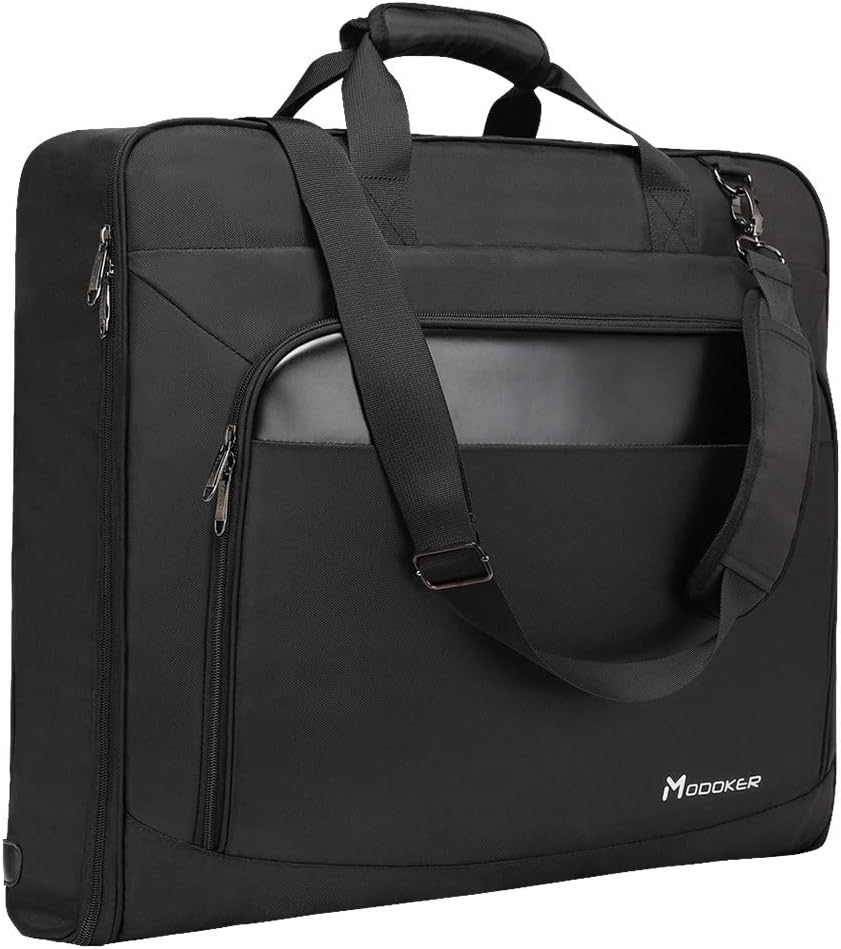 Carry On Garment Bags for Travel Hanging Clothes Suit Bag Luggage Organizer, Foldable Suit Carrier Gift for Men Women