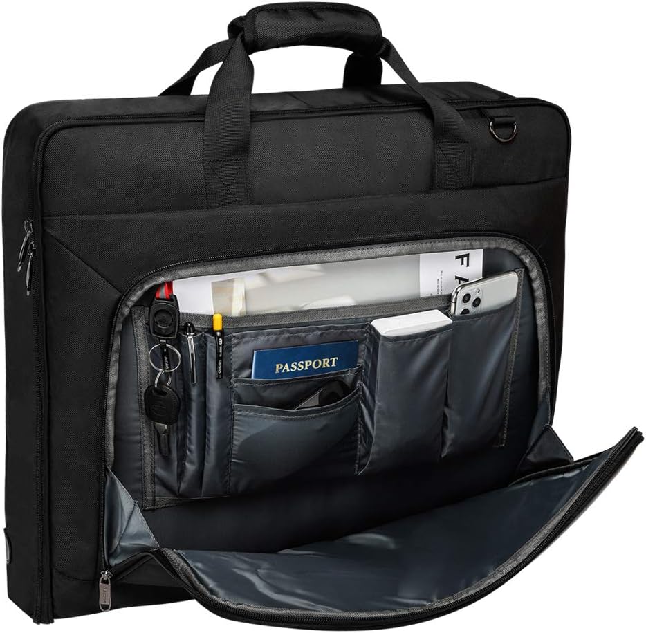 Carry On Garment Bags for Travel Hanging Clothes Suit Bag Luggage Organizer, Foldable Suit Carrier Gift for Men Women
