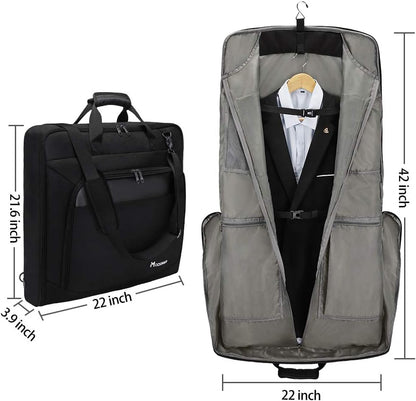 Carry On Garment Bags for Travel Hanging Clothes Suit Bag Luggage Organizer, Foldable Suit Carrier Gift for Men Women