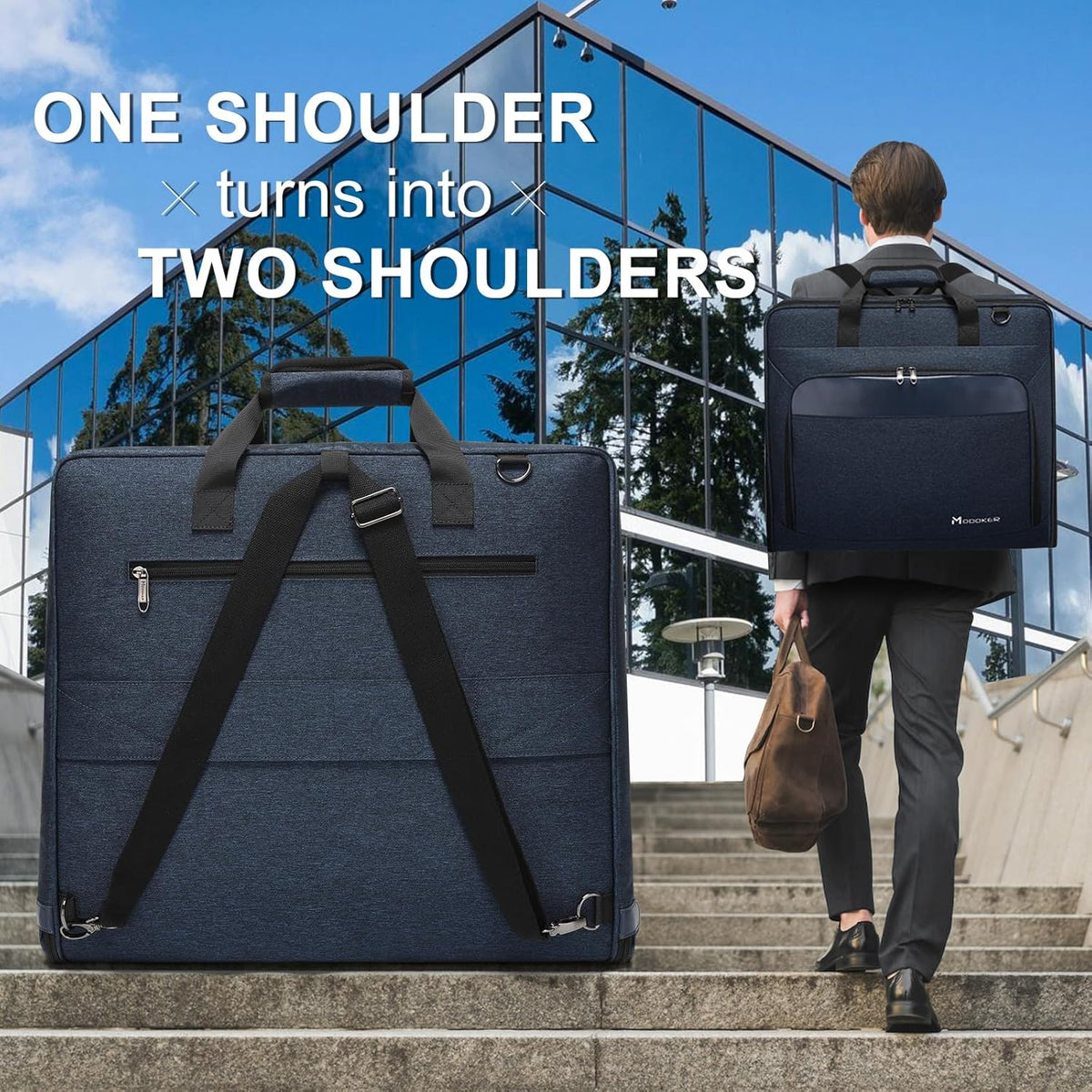 Carry On Garment Bags for Travel Hanging Clothes Suit Bag Luggage Organizer, Foldable Suit Carrier Gift for Men Women