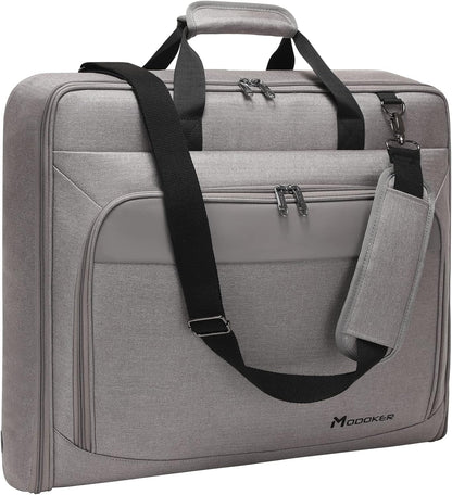 Carry On Garment Bags for Travel Hanging Clothes Suit Bag Luggage Organizer, Foldable Suit Carrier Gift for Men Women