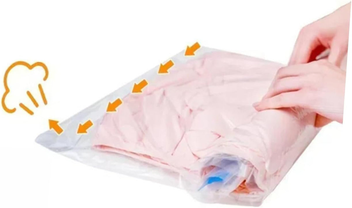 12pcs Garments Bags for Travel Vacuum Compression Bags Roll up Packing Space Saving Storage Compression Travel Organizers