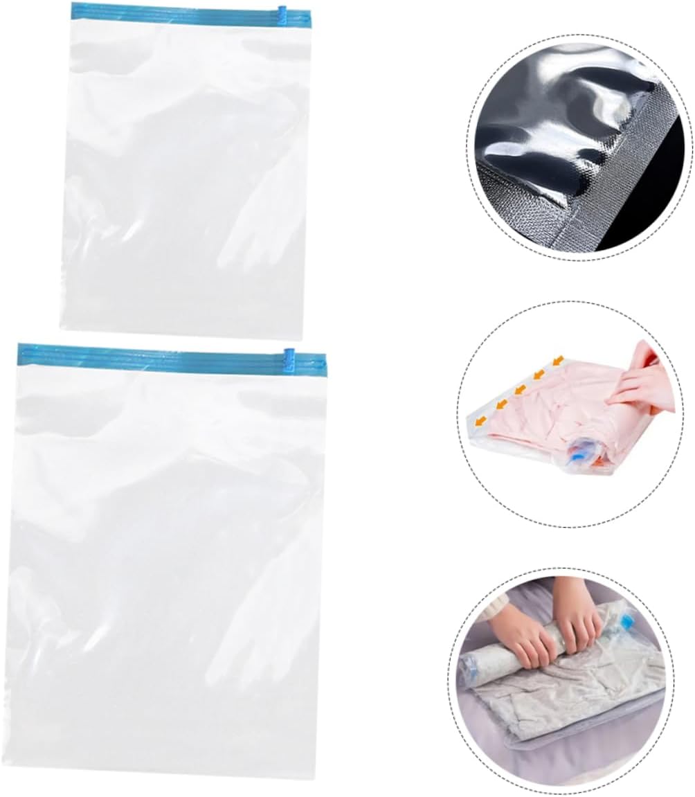 12pcs Garments Bags for Travel Vacuum Compression Bags Roll up Packing Space Saving Storage Compression Travel Organizers