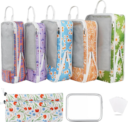 7 Pcs Compression Packing Cubes for Travel Luggage, Lightweight Suitcase Organizer Bags Set, Compression Packaging Cube for Travel Essentials, Packing Cubes for Carry on Suitcase