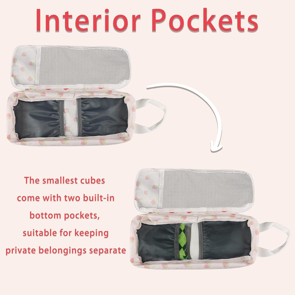 7 Pcs Compression Packing Cubes for Travel Luggage, Lightweight Suitcase Organizer Bags Set, Compression Packaging Cube for Travel Essentials, Packing Cubes for Carry on Suitcase