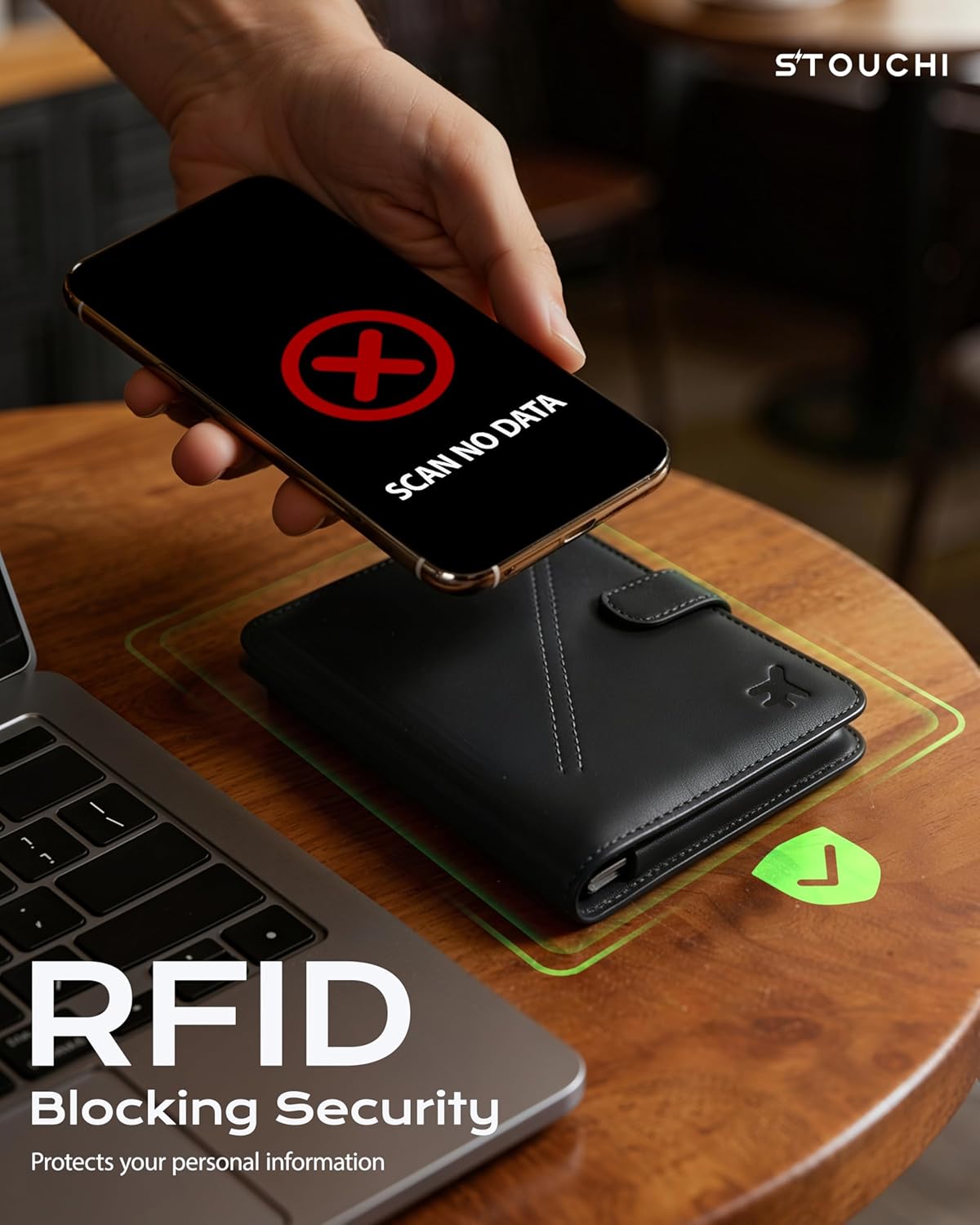 AirTag Passport Holder with Pull Strap, RFID Blocking Magnetic Case | Patented 1-sec Pull Strap; Detachable Magnetic Card Wallet; Zero-rattle AirTag Slot; Certified RFID Blocking; Ultra-slim