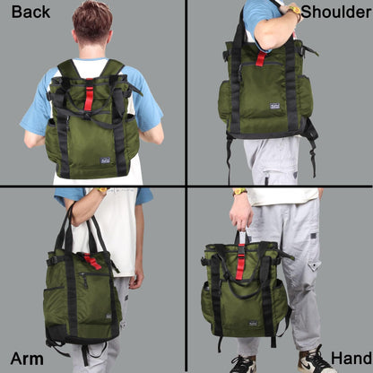 Unisex Laptop Tote Backpack Convertible Lightweight Nylon Water-Resistant Everyday Shoulder Tote bag Backpack with Water Bottle Pocket Work Travel, Royal Blue