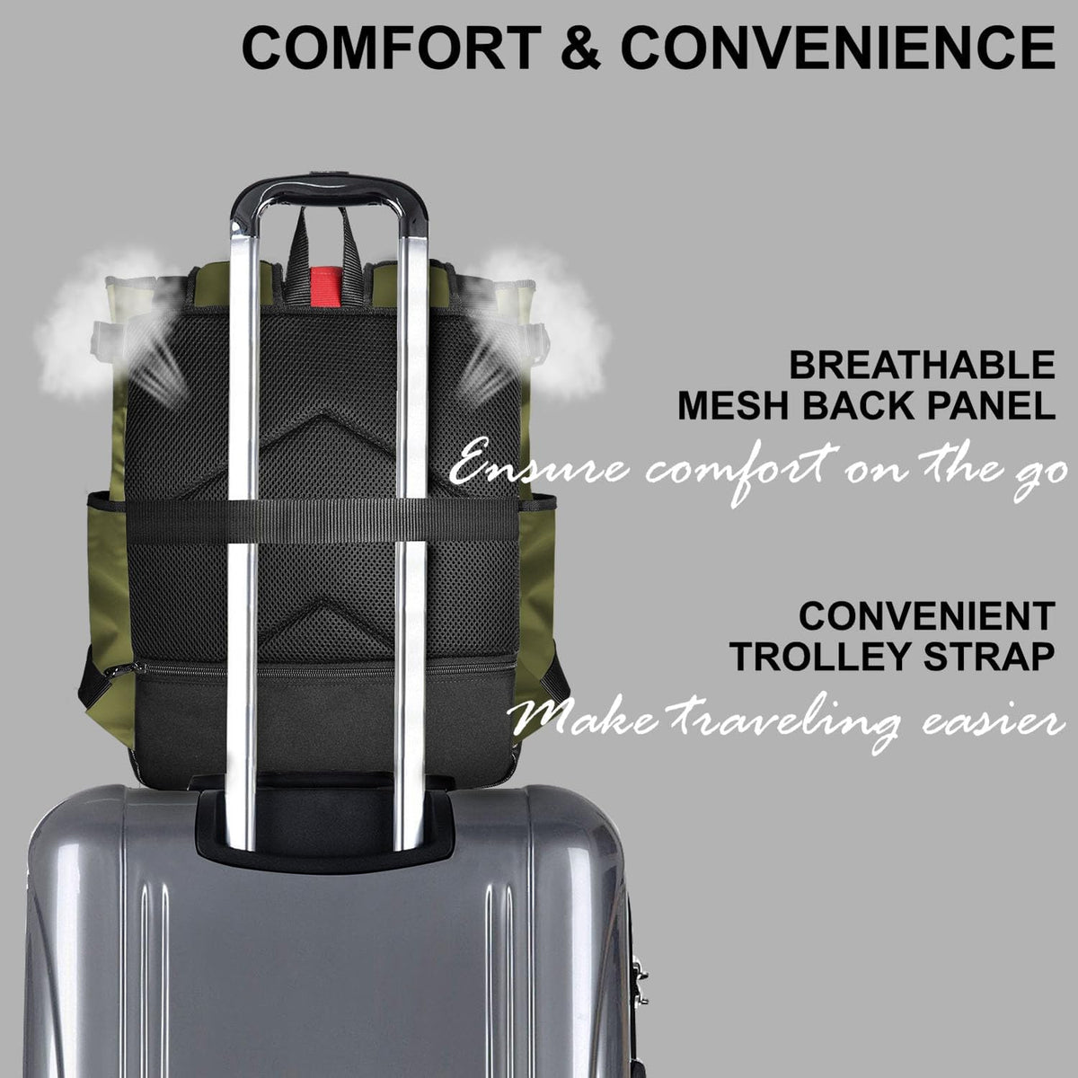 Unisex Laptop Tote Backpack Convertible Lightweight Nylon Water-Resistant Everyday Shoulder Tote bag Backpack with Water Bottle Pocket Work Travel, Royal Blue