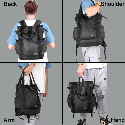 Unisex Laptop Tote Backpack Convertible Lightweight Nylon Water-Resistant Everyday Shoulder Tote bag Backpack with Water Bottle Pocket Work Travel, Royal Blue