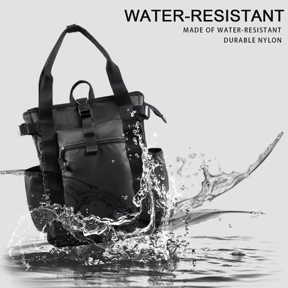 Unisex Laptop Tote Backpack Convertible Lightweight Nylon Water-Resistant Everyday Shoulder Tote bag Backpack with Water Bottle Pocket Work Travel, Royal Blue