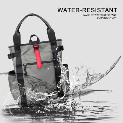 Unisex Laptop Tote Backpack Convertible Lightweight Nylon Water-Resistant Everyday Shoulder Tote bag Backpack with Water Bottle Pocket Work Travel, Royal Blue