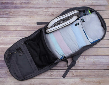 Compression Packing Cubes - 2 Pack Clean Dirty Separate Zipper - Lightweight Travel Packing Cubes for Luggage - Suitcase Organizer Travel Cubes - Large Small Laundry for Clothes Shoes Makeup