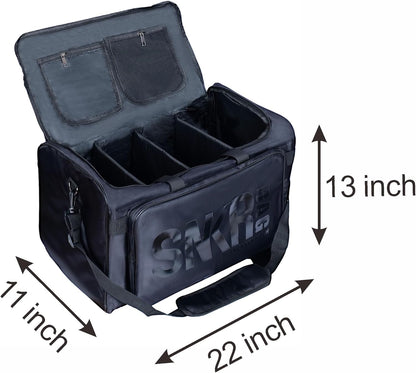 Shoe Bags for Travel Sneaker Travel Bag Shoes Duffel Bags Waterproof Gym Sports Luggage Sneakerhead Bag for Men with 3 Adjustable Dividers fit 4 Pairs Heavy Duty Travel Accessories (red)