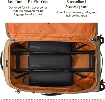 Pack-It Isolate Slim Cube M/M/M Set - Minimalist Compact Travel Organizer for Hair Styling Tools, Belts & Small Items - Travel Accessories - Black