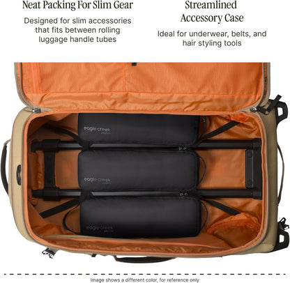 Pack-It Isolate Slim Cube M/M/M Set - Minimalist Compact Travel Organizer for Hair Styling Tools, Belts & Small Items - Travel Accessories - Black