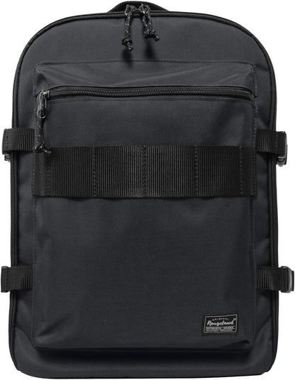 Small Carry-on Personal Item Backpack with luggage strap, Laptop Backpack for Men and Women, Business Travel Gym Sport, Pewter