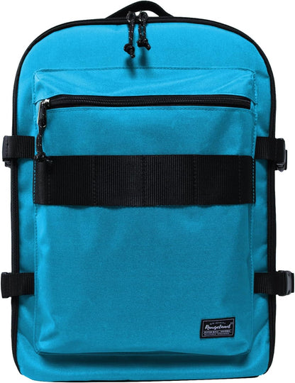 Small Carry-on Personal Item Backpack with luggage strap, Laptop Backpack for Men and Women, Business Travel Gym Sport, Pewter