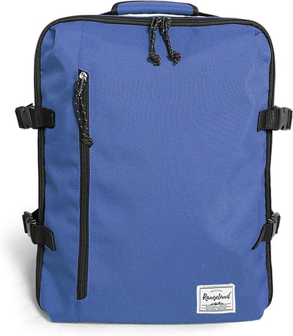 Small Carry-on Personal Item Backpack with luggage strap, Laptop Backpack for Men and Women, Business Travel Gym Sport, Pewter