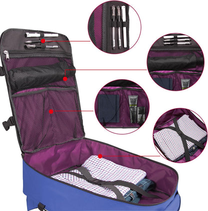 Small Carry-on Personal Item Backpack with luggage strap, Laptop Backpack for Men and Women, Business Travel Gym Sport, Pewter