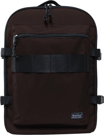 Small Carry-on Personal Item Backpack with luggage strap, Laptop Backpack for Men and Women, Business Travel Gym Sport, Pewter