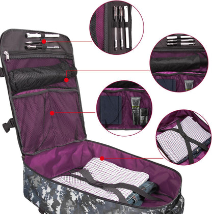 Small Carry-on Personal Item Backpack with luggage strap, Laptop Backpack for Men and Women, Business Travel Gym Sport, Pewter