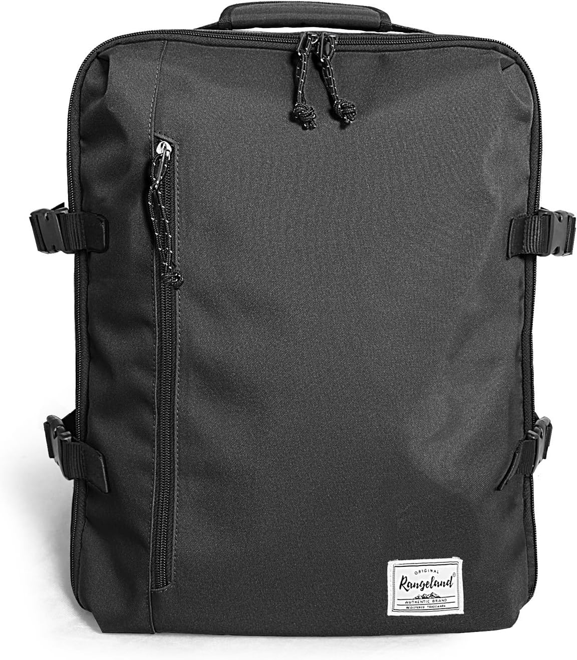 Small Carry-on Personal Item Backpack with luggage strap, Laptop Backpack for Men and Women, Business Travel Gym Sport, Pewter